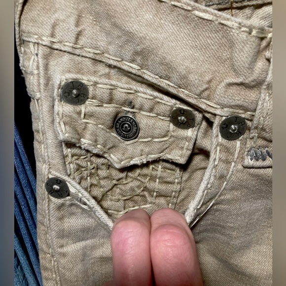 SOLD! Rare! 🇺🇸 Ricky Straight Khaki Colored SuperT in “BMA KHK CLDO TRL” 29x33 - Picture 7 of 11